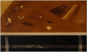Leggerissimi e inavvertibili, olio di cartamo su tavola, cm 70x120, 2013