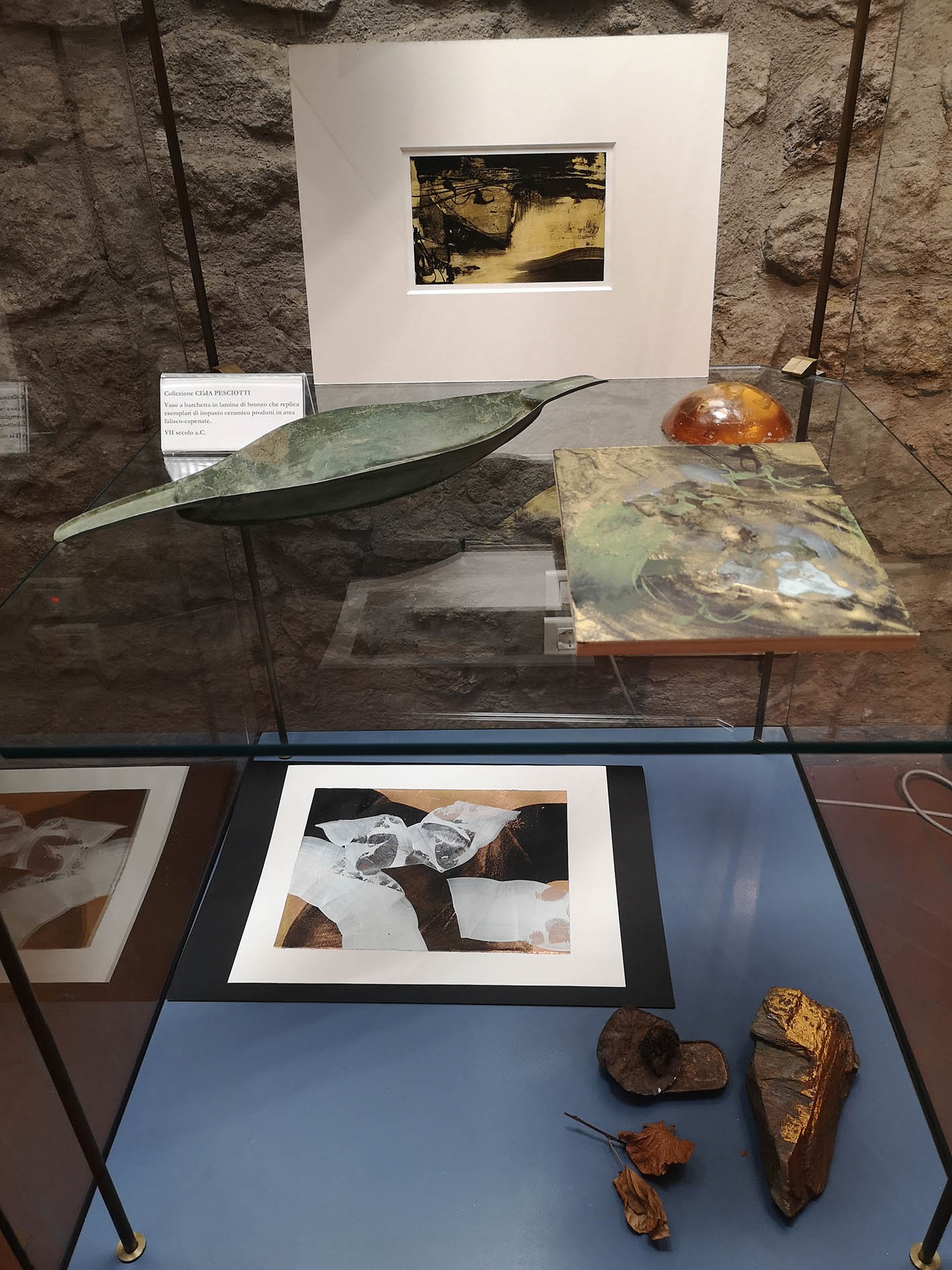 Sala mostra: Di terra acqua e vento, Museo Nazionale etrusco di Rocca Albornoz, Viterbo, 2023